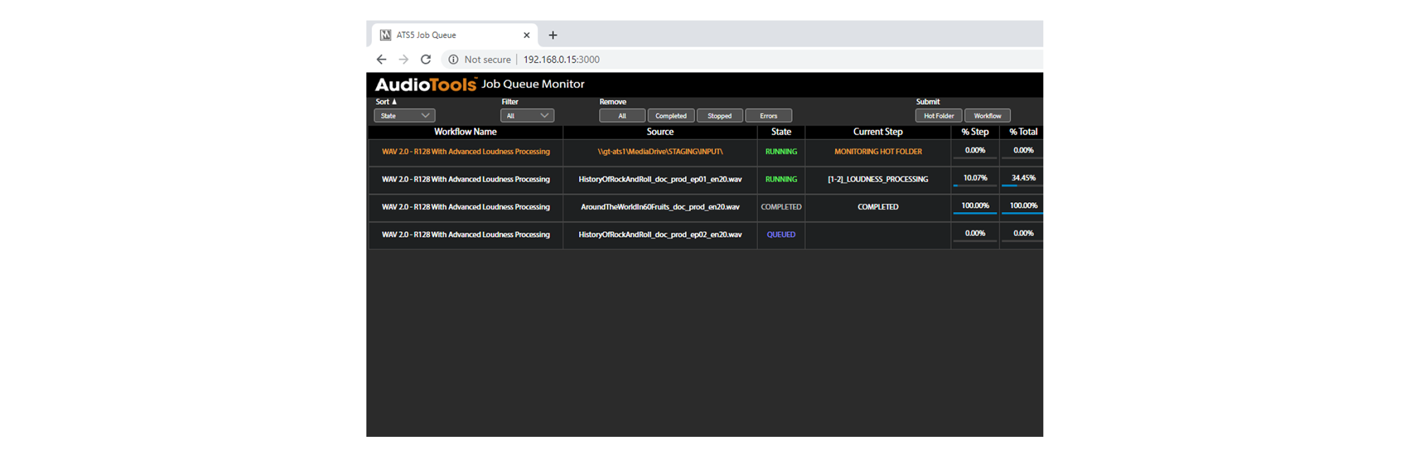 Minnetonka AudioTools Server